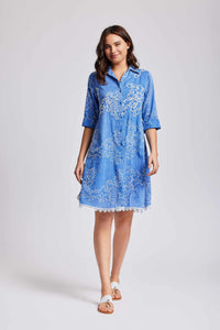 Romina 3/4 sleeve shirt dress